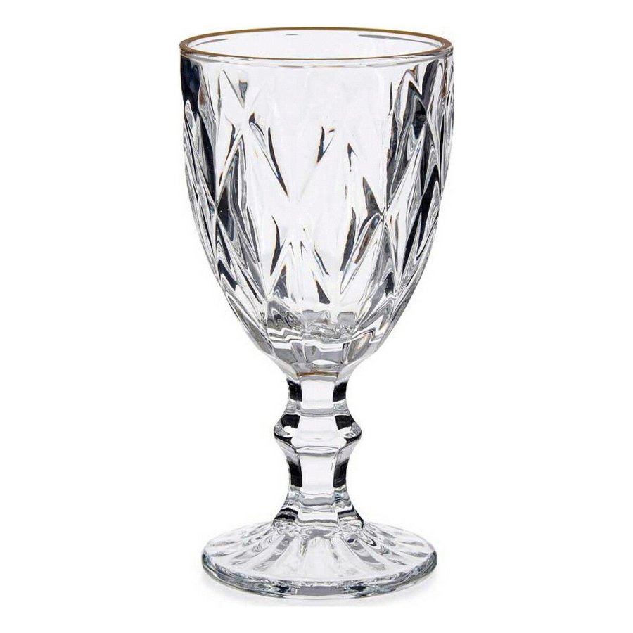 Vinglas Vivalto R-00817DL/BHA6-M Gennemsigtig Gylden Glas 330 ml (6 enheder) #4