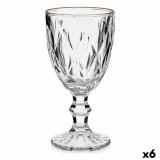 Vinglas Vivalto R-00817DL/BHA6-M Gennemsigtig Gylden Glas 330 ml (6 enheder) #1