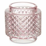 Lyseholder Gift Decor 64296 64296 Pink Glas 9 x 8,8 x 9 cm (12 enheder) #3