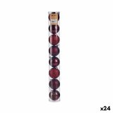 St med julekugler Lilla Plastik  7 cm (24 enheder) #1