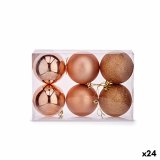 St med julekugler Kobber Plastik 8 x 9 x 8 cm (24 enheder) #1