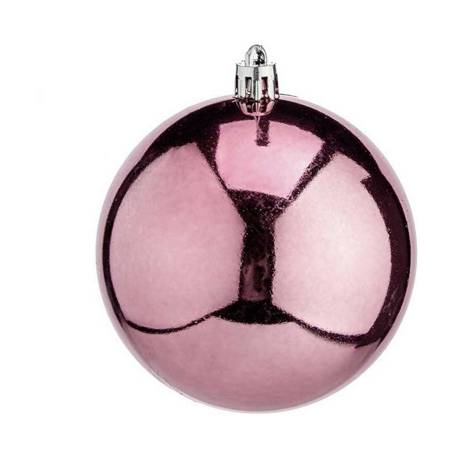St med julekugler Krist+ 00800 Pink Plastik (24 enheder) #9