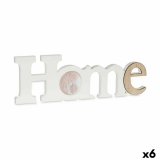 Fotoramme Home Hvid Brun Tr MDF 40 x 13,5 x 1,7 cm (6 enheder) #1