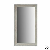 Vgspejl 77505 Hvid 75 x 136 x 1,5 cm Rektangulr (2 enheder) #1