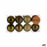 St med julekugler Grn Plastik 5 x 6 x 5 cm (12 enheder) #1