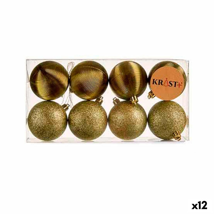 St med julekugler Grn PVC (12 enheder) #1