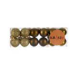 St med julekugler 3 x 4 x 3 cm Grn Plastik (12 enheder) #5