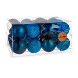 St med julekugler Krist+ 00927 Bl Plastik  8 cm (6 enheder) #9