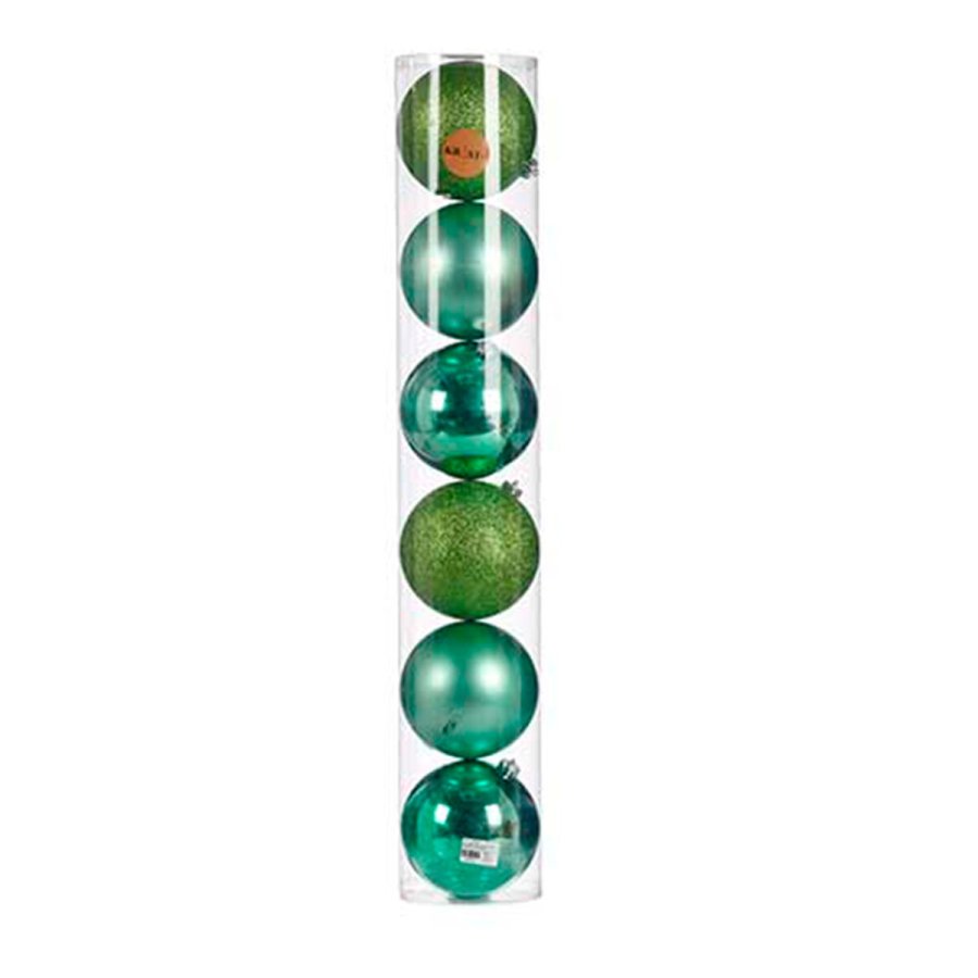 St med julekugler Krist+ 00803 Grn Plastik 6 Dele (4 enheder) #5