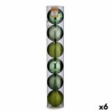 St med julekugler Krist+ 00804 Grn Plastik  12 cm 6 Dele (6 enheder) #1