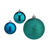 St med julekugler Krist+ 00831 Bl Plastik  7 cm (12 enheder) #9