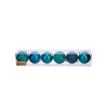 St med julekugler Krist+ 00831 Bl Plastik  7 cm (12 enheder) #5