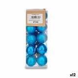 St med julekugler Krist+ K1912474-2 Bl Plastik  3 cm (12 enheder) #1