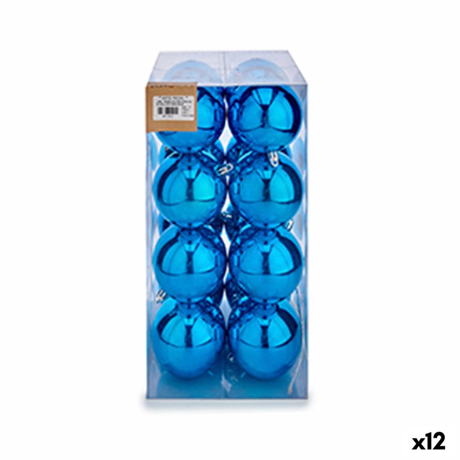 St med julekugler Krist+ K1912475-1 Bl Plastik (12 enheder) #1