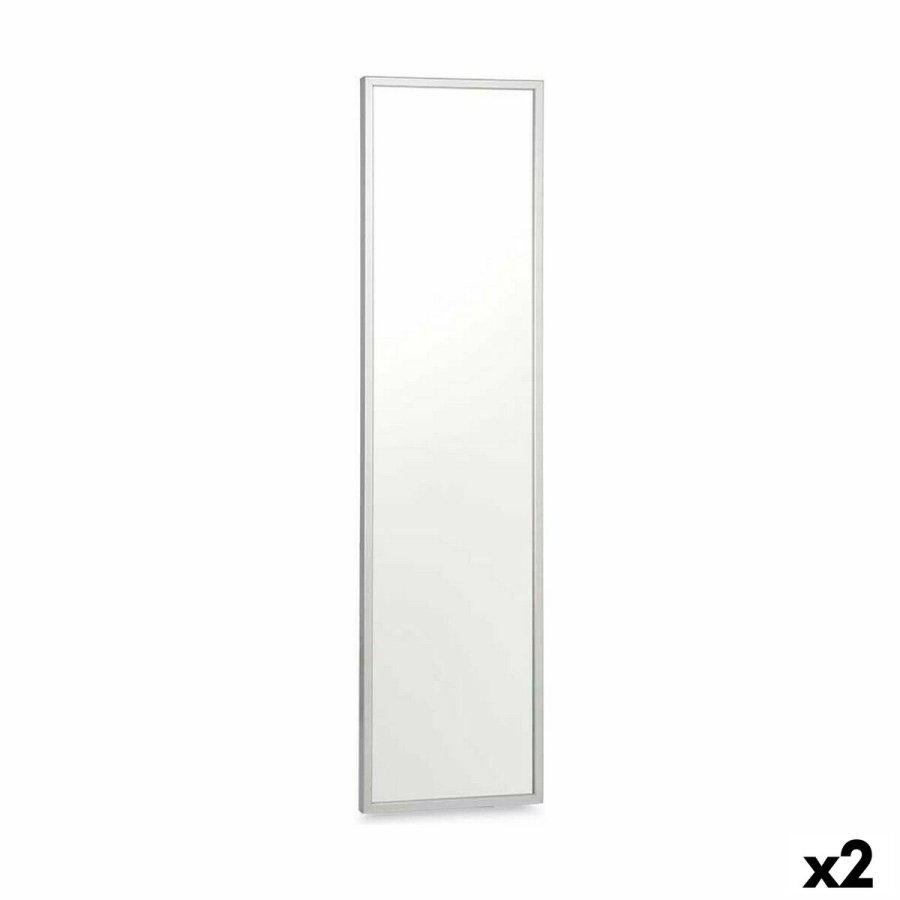 Vgspejl 82705 Slvfarvet 30 x 120 cm Rektangulr (2 enheder) #1