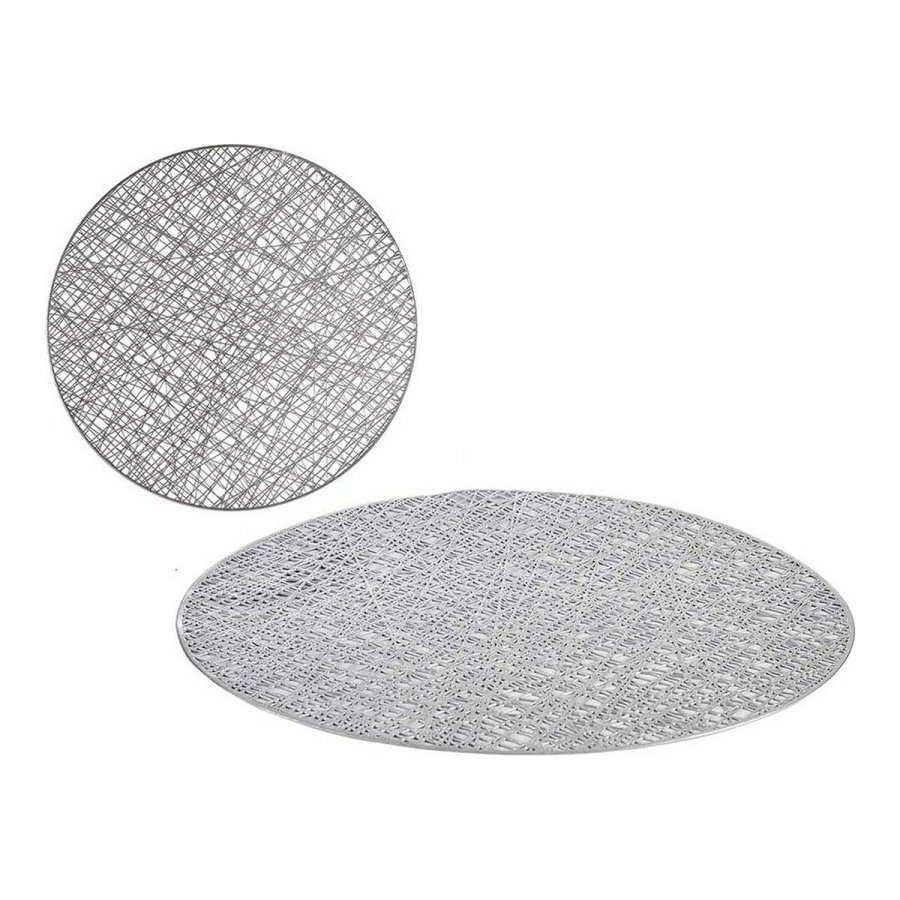 Dkkeserviet Kinvara AR2103272 Slvfarvet Plastik  38 cm (12 enheder) #4