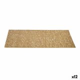 Dkkeserviet Kinvara AR2103276 Gylden Plastik 45 x 0,01 x 30 cm (12 enheder) #1