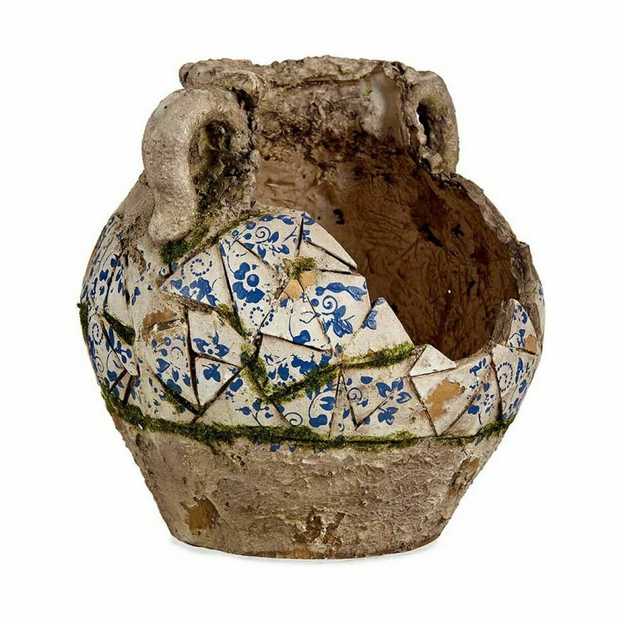 Dekorativ havefigur Ibergarden ZD19022 ZD19022 Polyesterharpisk Vase 28,5 x 28 x 28,5 cm (2 enheder) #2