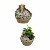 Dekorativ havefigur Ibergarden ZD19022 ZD19022 Polyesterharpisk Vase 28,5 x 28 x 28,5 cm (2 enheder) #3