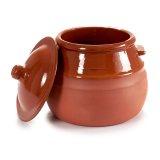 Gryde med lg Bagt ler 2 L 19 x 20,5 x 18 cm (4 enheder) #7