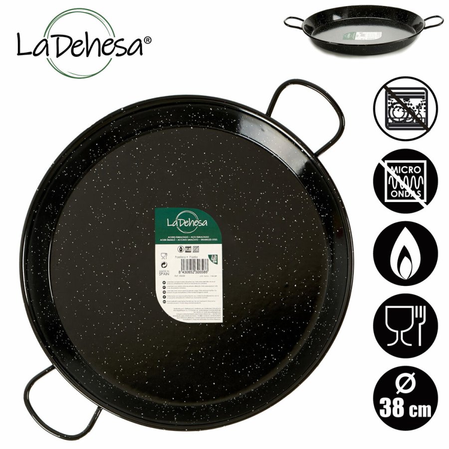 Gryde  38 cm Glaseret stl (6 enheder) #19