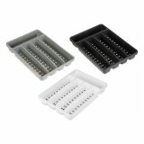 Bestikholder Kinvara CN19128-1 Hvid Sort polypropylen 22,5 x 4,5 x 32 cm (24 enheder) #4