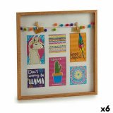 Vg billedramme Kvaster Lama Multifarvet Tr 40,5 x 3 x 40,5 cm (6 enheder) #1