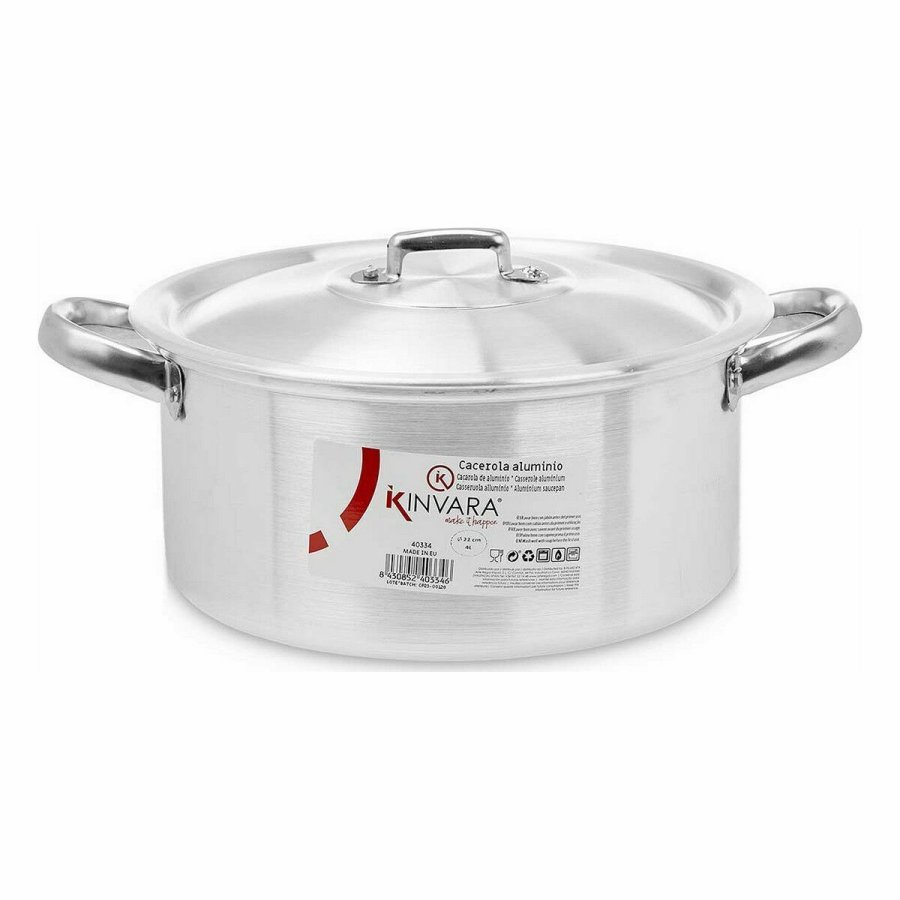 Gryde Med Lg Kinvara 100006 Slvfarvet 4 L 24 x 13 x 31 cm (10 enheder) #7