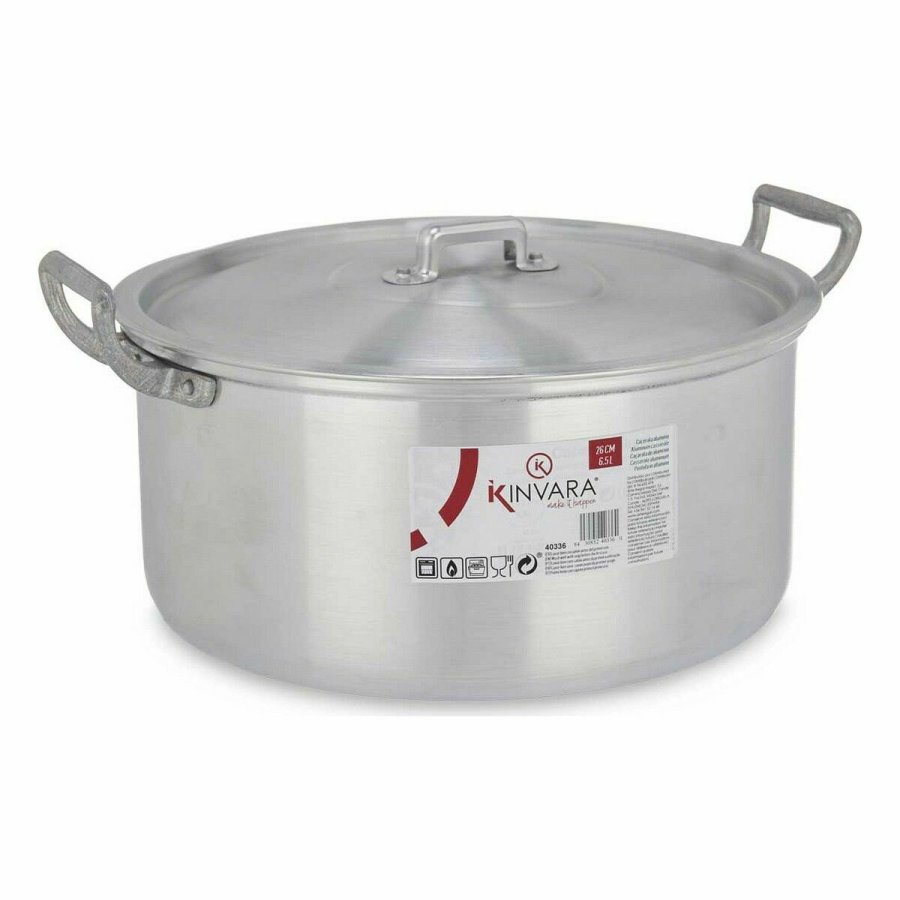Gryde Med Lg Kinvara 100008 Slvfarvet 6,5 L 35 x 16 x 28 cm (6 enheder) #4
