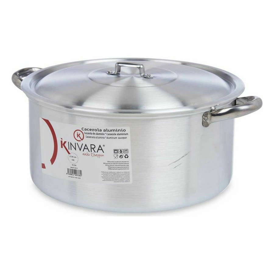 Gryde Med Lg Kinvara 100010 Slvfarvet 10 L (6 enheder) #4