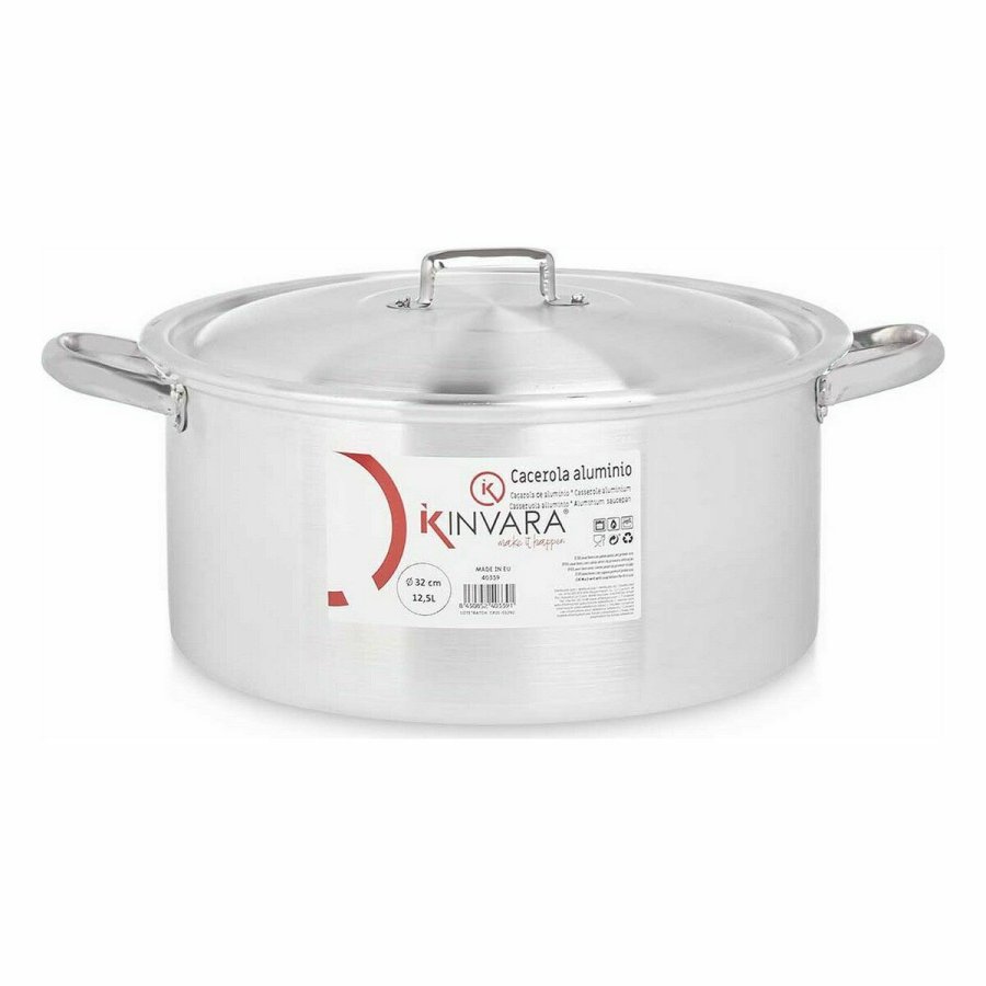 Gryde Med Lg Kinvara 100011 Slvfarvet 12,5 L (3 enheder) #4