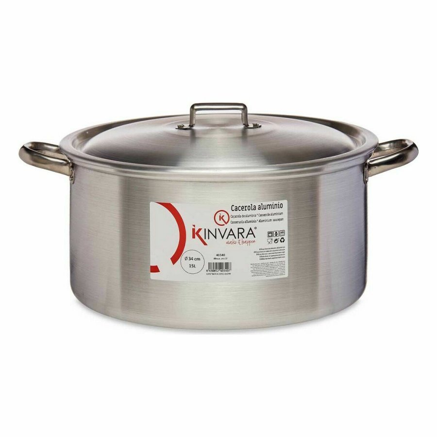 Gryde Med Lg Kinvara 100012 Slvfarvet 15 L (3 enheder) #4