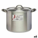 Gryde med lg Kinvara 100035 Slvfarvet Aluminium  24 cm (6 enheder) #1