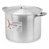 Gryde med lg  30 cm Slvfarvet Aluminium (4 enheder) #4