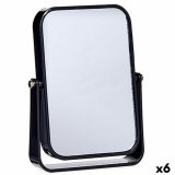 Makeup-Spejl Sort Krystal Plastik 2,5 x 19,5 x 16 cm (6 enheder) #1