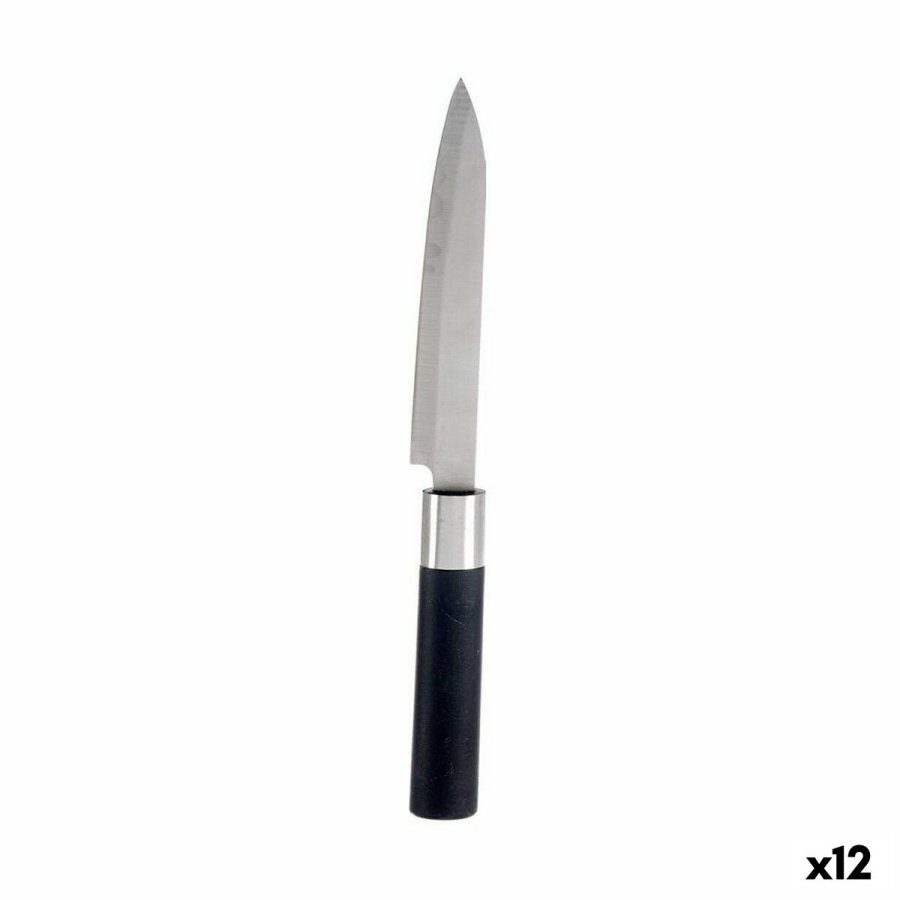Kkkenkniv Kinvara KT11-5603-05 Sort Slvfarvet Rustfrit stl Plastik 3 x 23,5 x 2 cm (12 enheder) #1