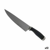 Kkkenkniv Kinvara KT11-5603-01 Sort Slvfarvet Rustfrit stl Plastik 5 x 2 x 33 cm (12 enheder) #1