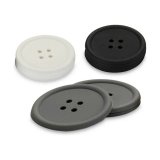 Varmebrikker Kinvara CH52542-13-D Hvid Sort Gr Silikone Knap 8,8 x 8,8 x 0,05 cm St (24 enheder) #4