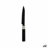 Kkkenkniv Kinvara KT11-5604M05 Sort Rustfrit stl Plastik 2,5 x 24 x 2,5 cm Marmor (12 enheder) #1