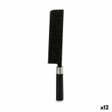 Stor madlavningskniv Kinvara KT11-5604M08 Sort Rustfrit stl Plastik 5,3 x 33 x 2,3 cm Marmor (12 enheder) #1
