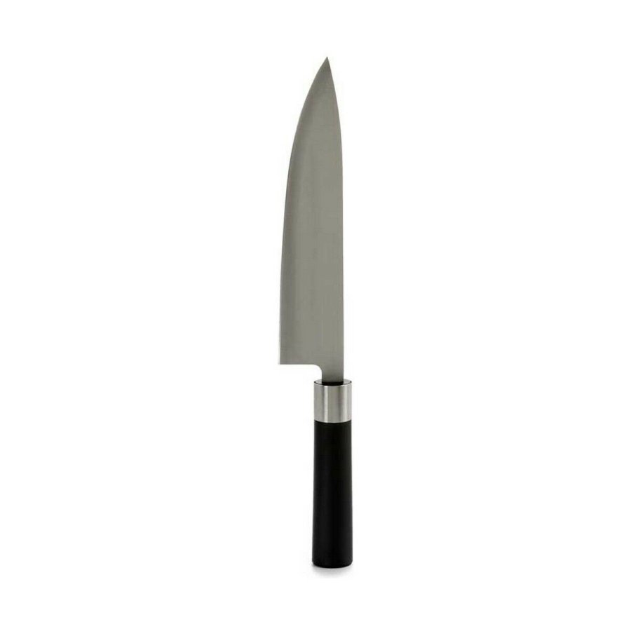 Kkkenkniv Kinvara KT11-5604S01 Sort Slvfarvet Rustfrit stl Plastik 5 x 33,5 x 2,3 cm (12 enheder) #4