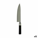 Kkkenkniv Kinvara KT11-5604S01 Sort Slvfarvet Rustfrit stl Plastik 5 x 33,5 x 2,3 cm (12 enheder) #1