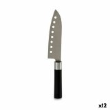 Kkkenkniv Kinvara KT11-5604S03 Sort Slvfarvet Rustfrit stl Plastik 5 x 30 x 2,5 cm (12 enheder) #1