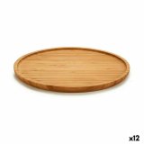 Snack bakke Kinvara JWKW-3711-2 Brun Cirkulr 30 x 1,5 x 30 cm (12 enheder) #1