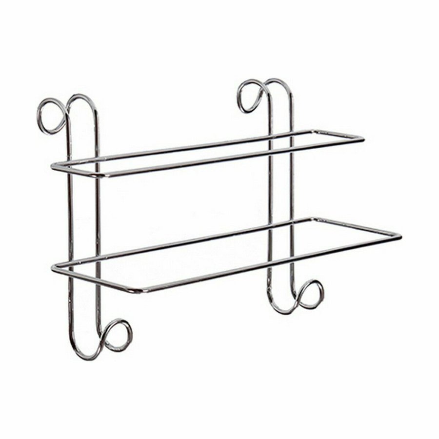 Hndkldestativ W4294 Slvfarvet Metal 14 x 20 x 39 cm (6 enheder) #5