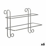 Hndkldestativ W4294 Slvfarvet Metal 14 x 20 x 39 cm (6 enheder) #1