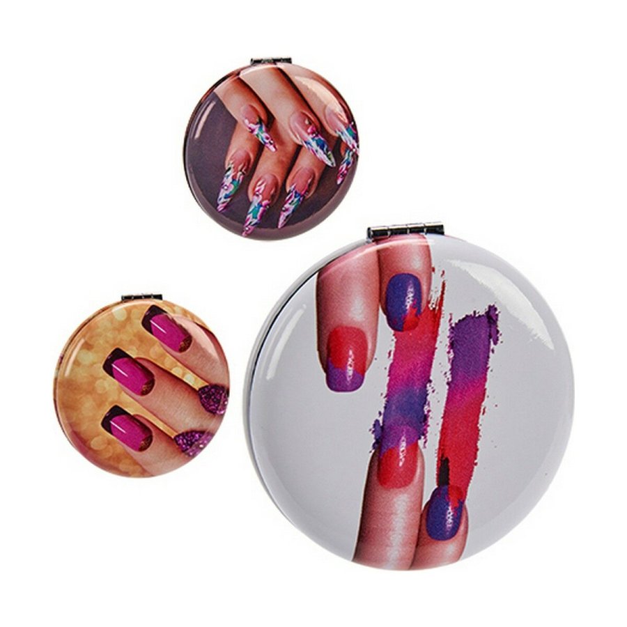 Lommespejl Krystal Plastik 8 x 2,4 x 8 cm (12 enheder) #3