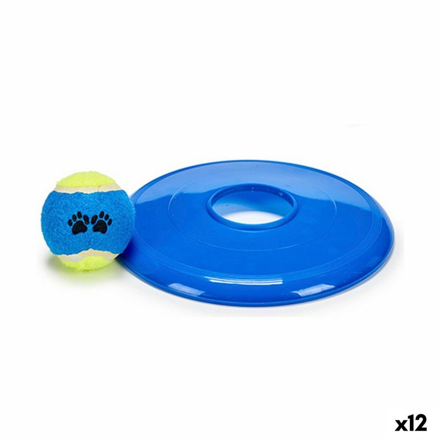 St med legetj til hunde Mascow MC455(PHB) MC455(PHB) Gummi polypropylen Bold Frisbee (12 enheder) #1