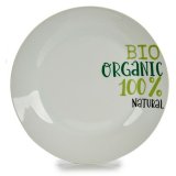 Flad Plade Organic Porceln 24,4 x 2,6 x 24,4 cm (10 enheder) #4