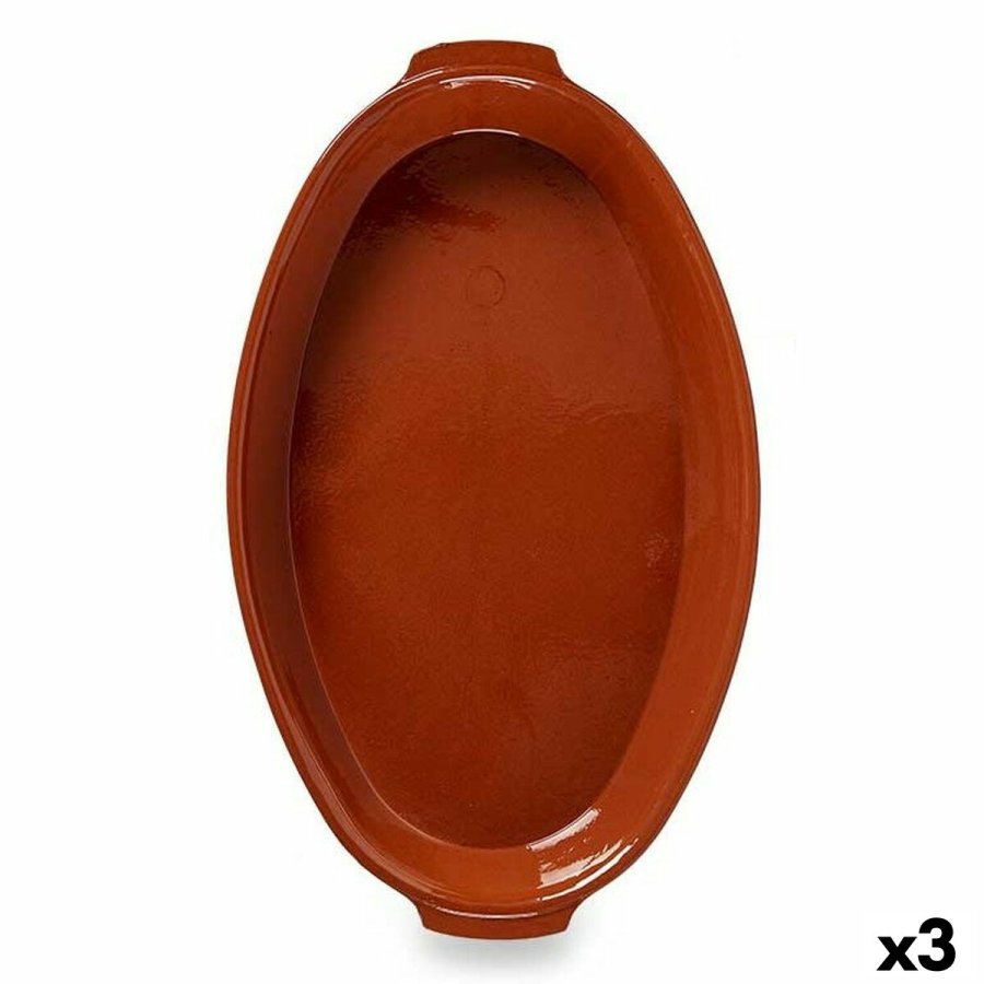 Ovn Fad Bagt ler 3 enheder 56 x 7,5 x 32 cm #1